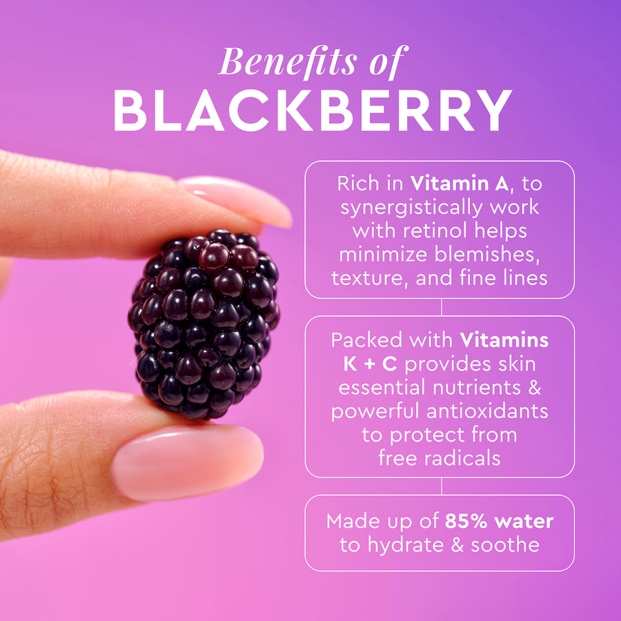 blackberry retinol blemish serum